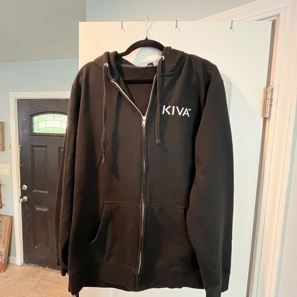 ~KIVA~ Black Zip-Up Hoodie